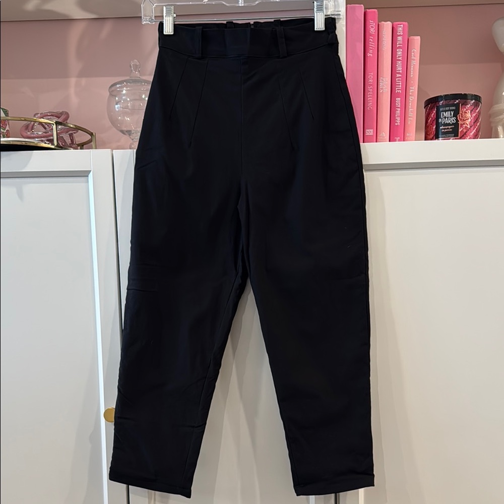 Vixen by Micheline Pitt Black Cropped Pants